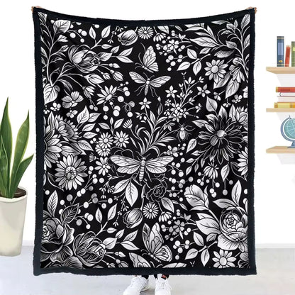 Halloween Coloring Blanket with 24 Washable Markers