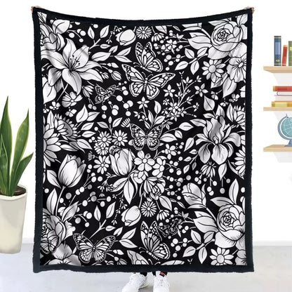 Halloween Coloring Blanket with 24 Washable Markers