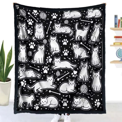 Halloween Coloring Blanket with 24 Washable Markers