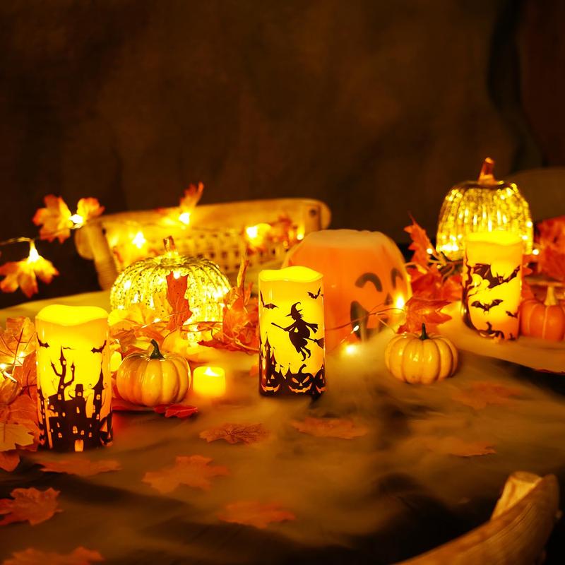 Halloween Flameless LED Candle Set of 3