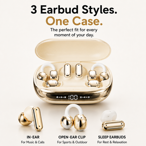 Ultra 6-in-1 Bluetooth Earphones & Integrated Power Bank