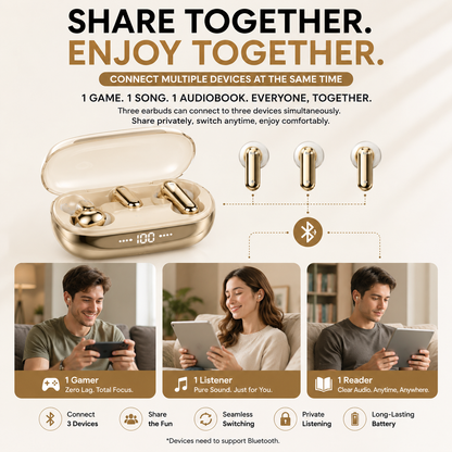 Ultra 6-in-1 Bluetooth Earphones & Integrated Power Bank