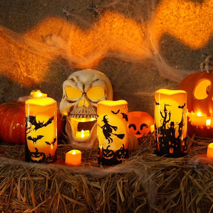 Halloween Flameless LED Candle Set of 3