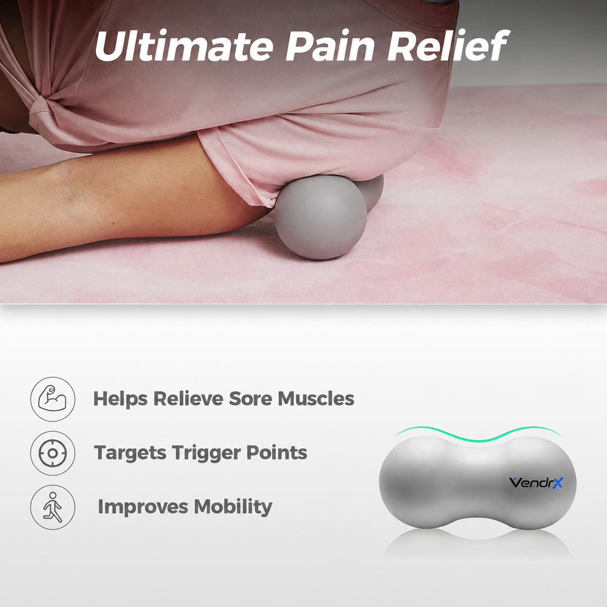 Peanut Massage Ball – Deep Tissue Muscle Roller