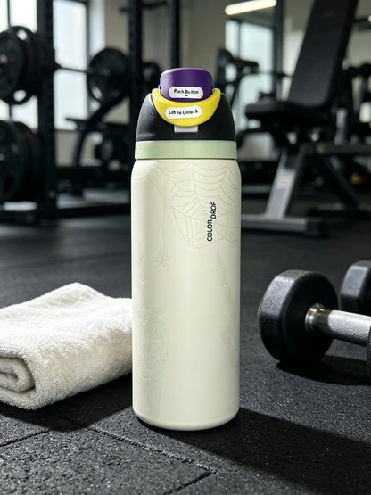 Glow-in-the-Dark Skeleton Insulated Water Bottle – 24 oz