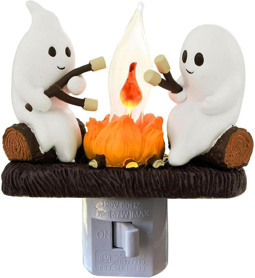 Ghost Campfire Flickering Plug-In Night Light