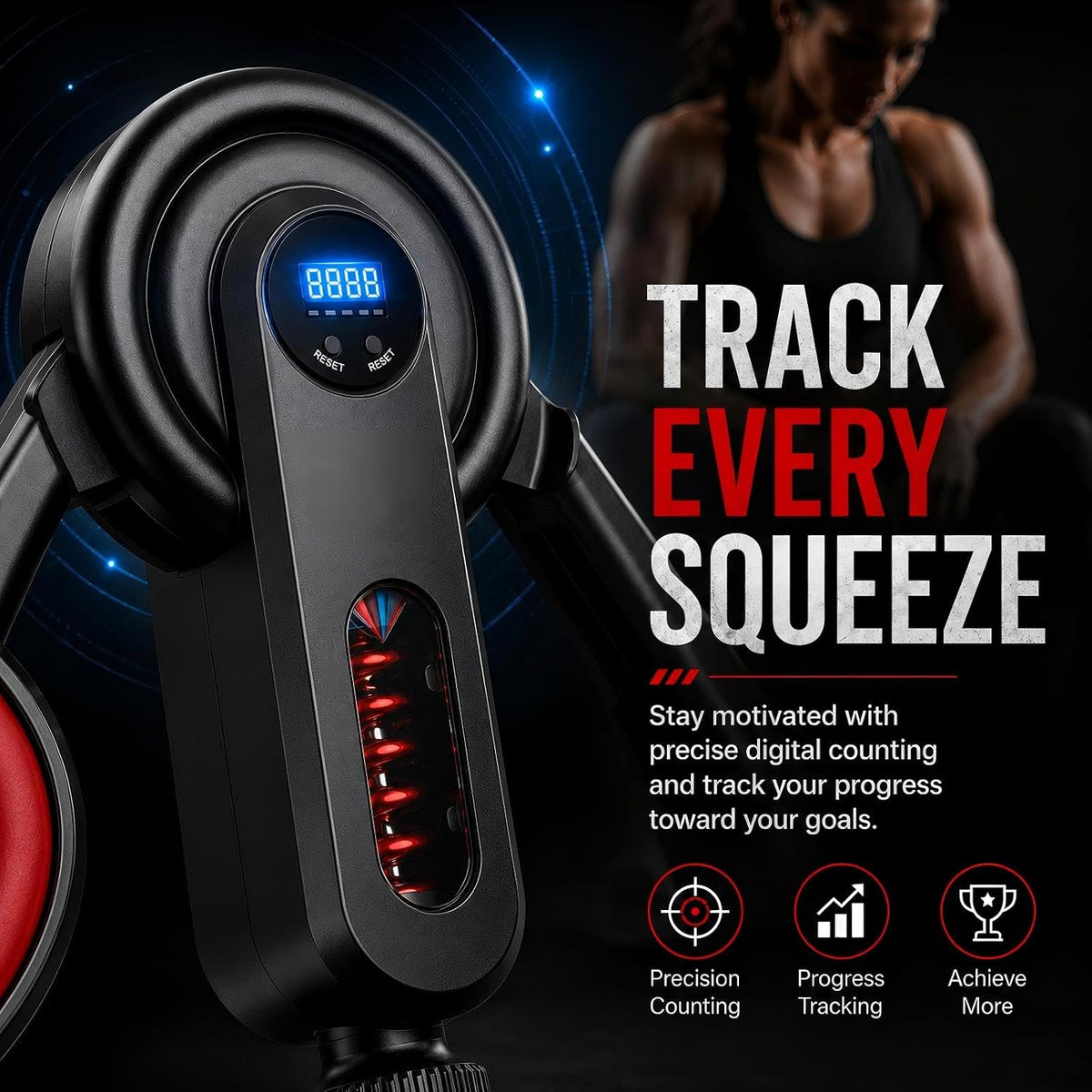 Adjustable Thigh & Pelvic Floor Trainer with Digital Counter