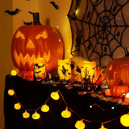 Halloween Flameless LED Candle Set of 3