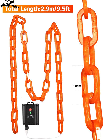 10 FT Solar Halloween Chain Lights with 160 LEDs