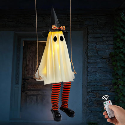 Light-Up Halloween Swing Ghost