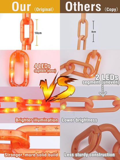 10 FT Solar Halloween Chain Lights with 160 LEDs