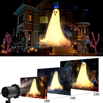 3D Ghost Halloween Projector Light