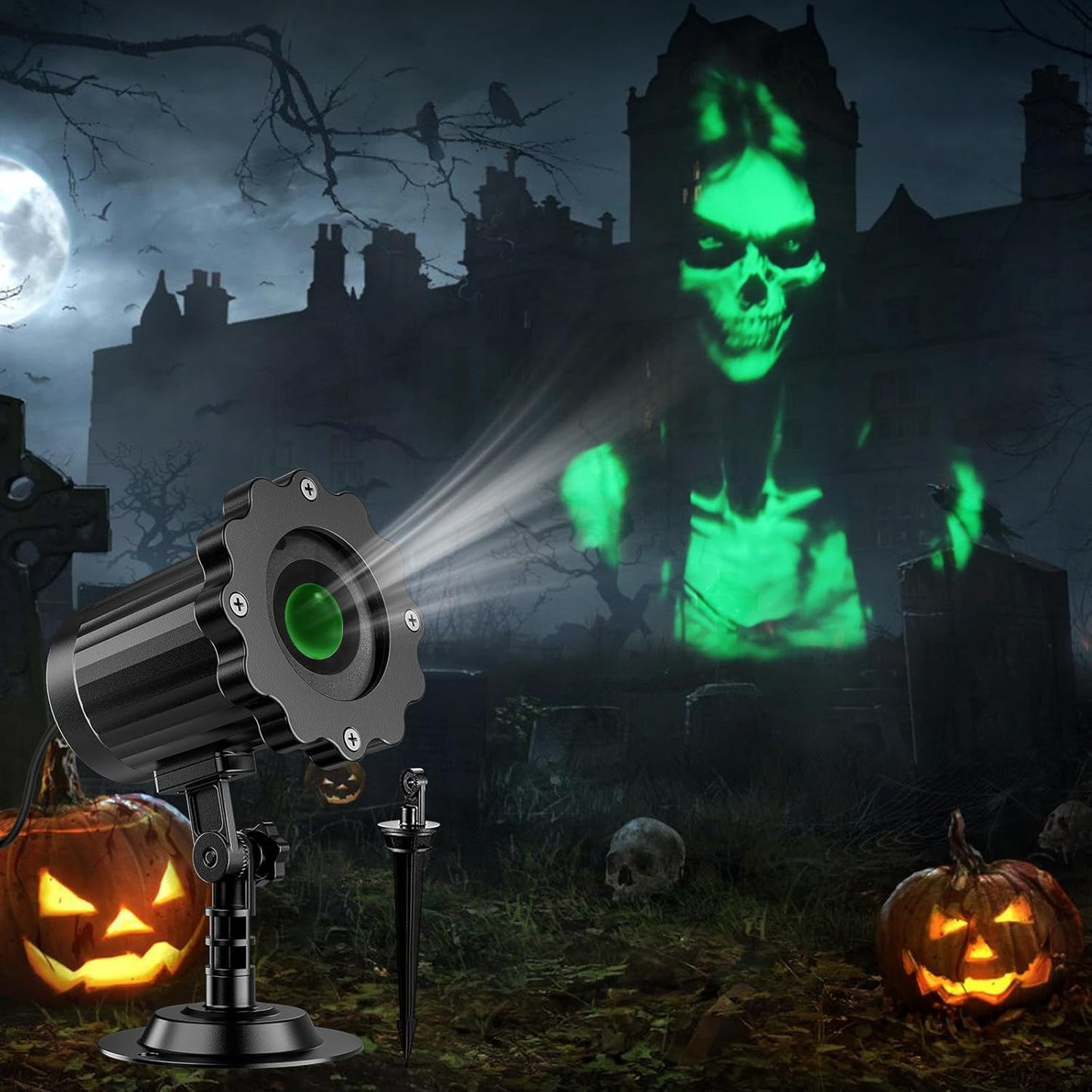 3D Ghost Halloween Projector Light