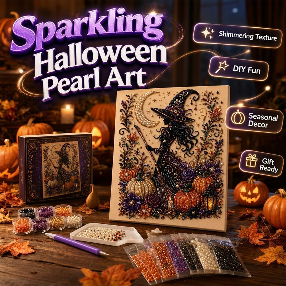 Halloween 3D Pearl Diamond Painting DIY Kit