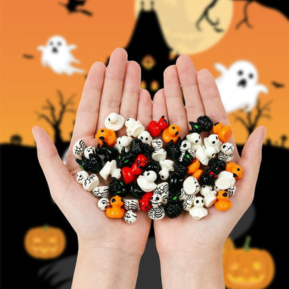 60PCS Halloween Mini Resin Ducks