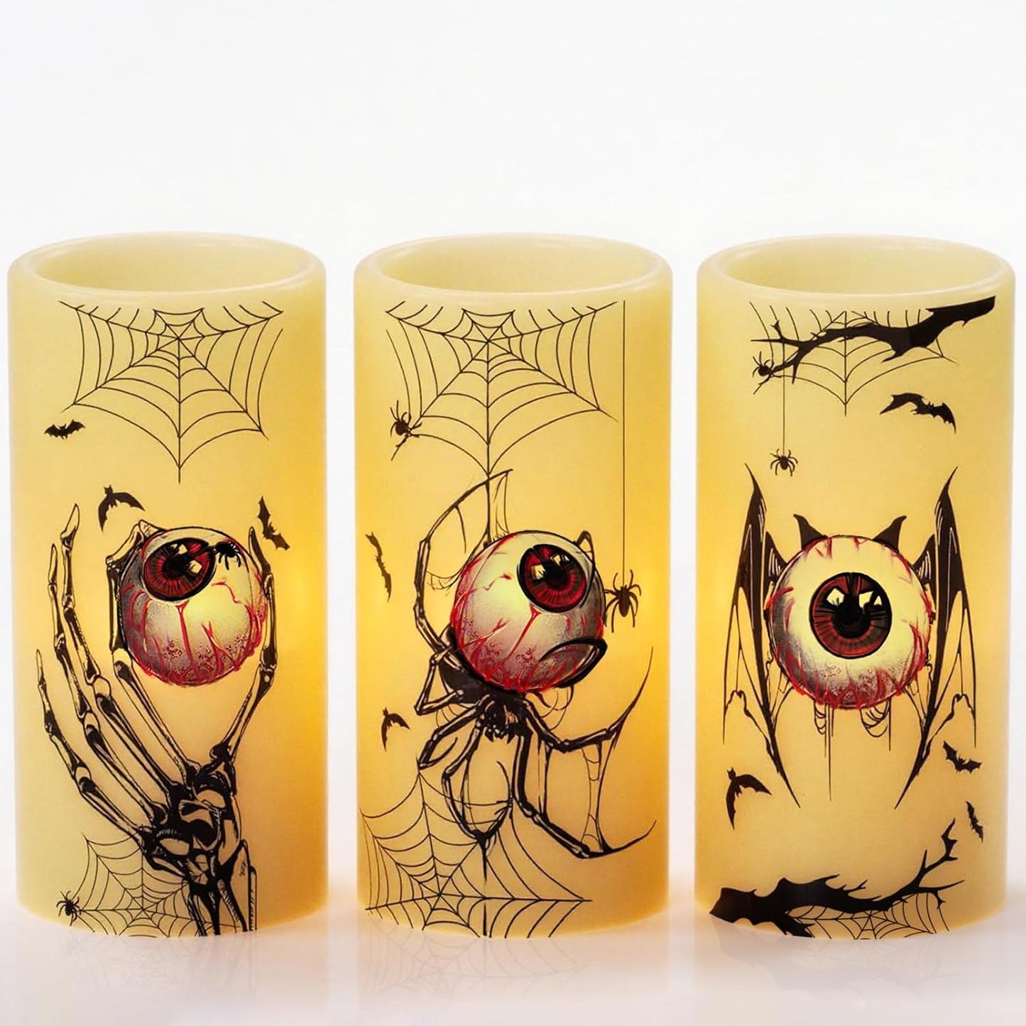 Halloween Flameless LED Candle Set of 3