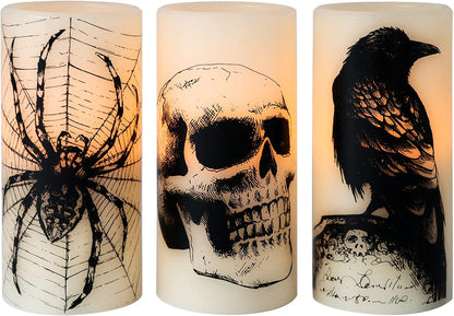 Halloween Flameless LED Candle Set of 3