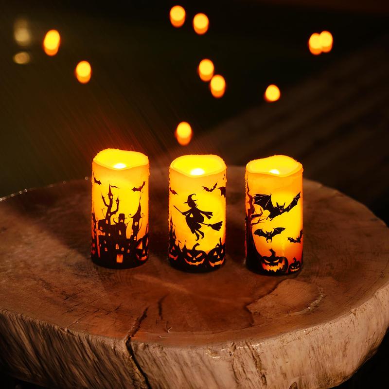 Halloween Flameless LED Candle Set of 3
