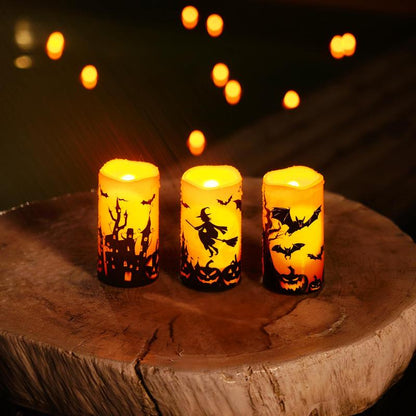 Halloween Flameless LED Candle Set of 3