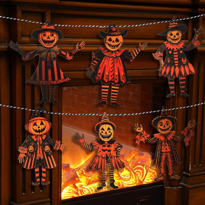 Vintage Halloween Pumpkin Garland