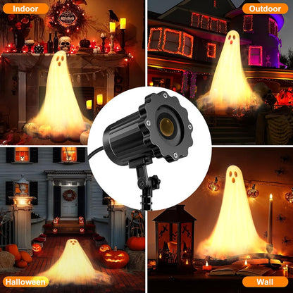 3D Ghost Halloween Projector Light