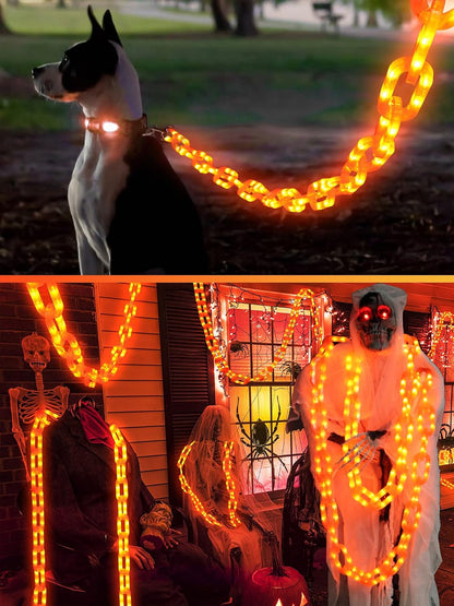 10 FT Solar Halloween Chain Lights with 160 LEDs