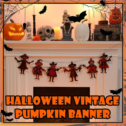 Vintage Halloween Pumpkin Garland