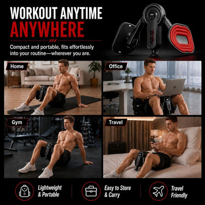 Adjustable Thigh & Pelvic Floor Trainer with Digital Counter