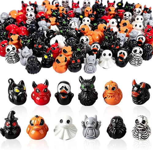 60PCS Halloween Mini Resin Ducks