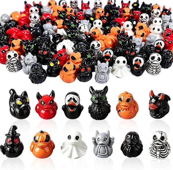 60PCS Halloween Mini Resin Ducks