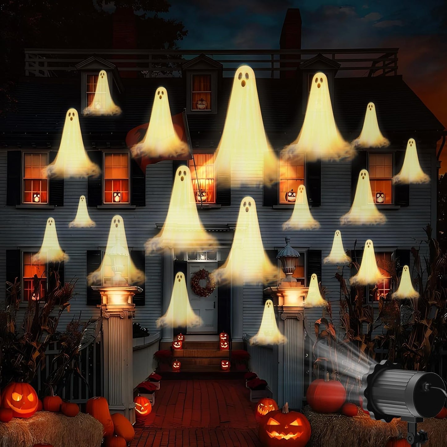 3D Ghost Halloween Projector Light