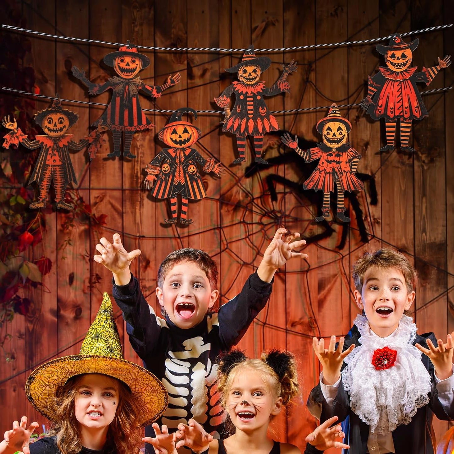 Vintage Halloween Pumpkin Garland