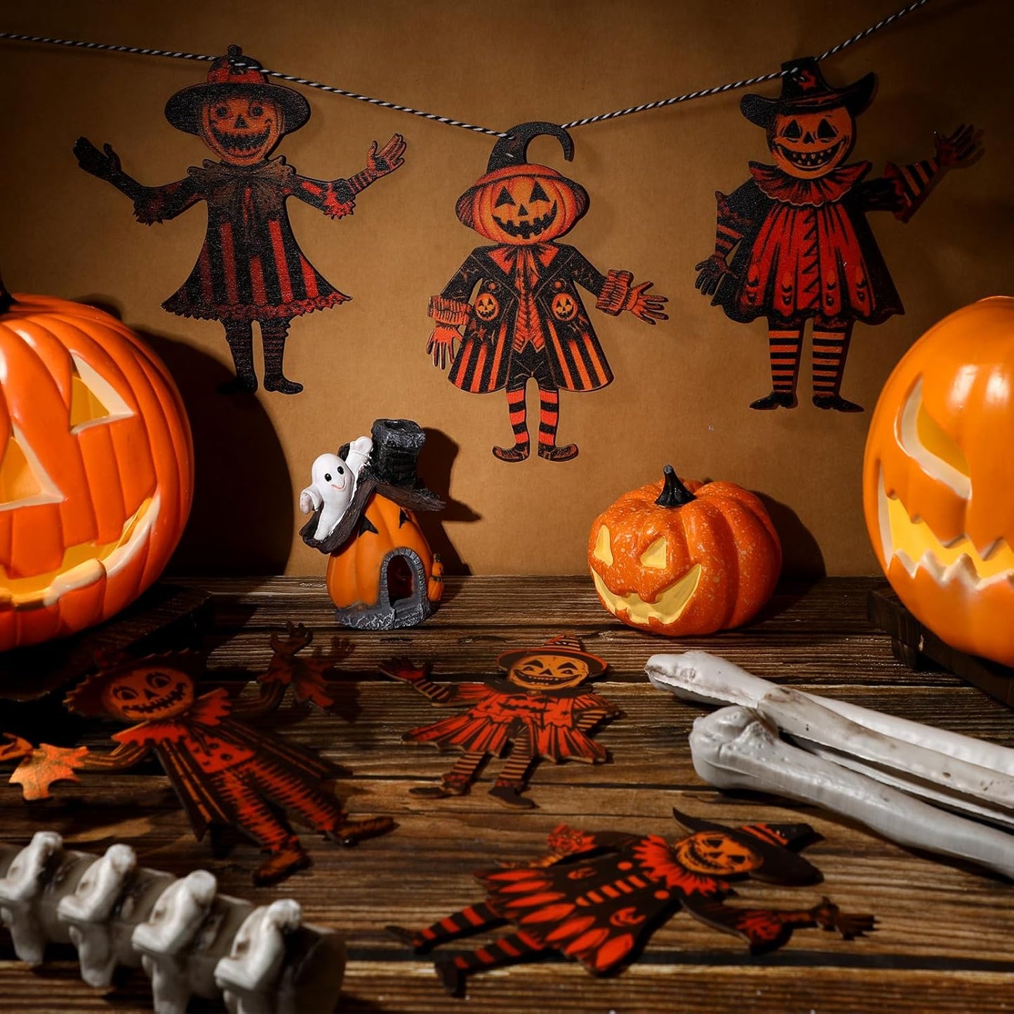 Vintage Halloween Pumpkin Garland