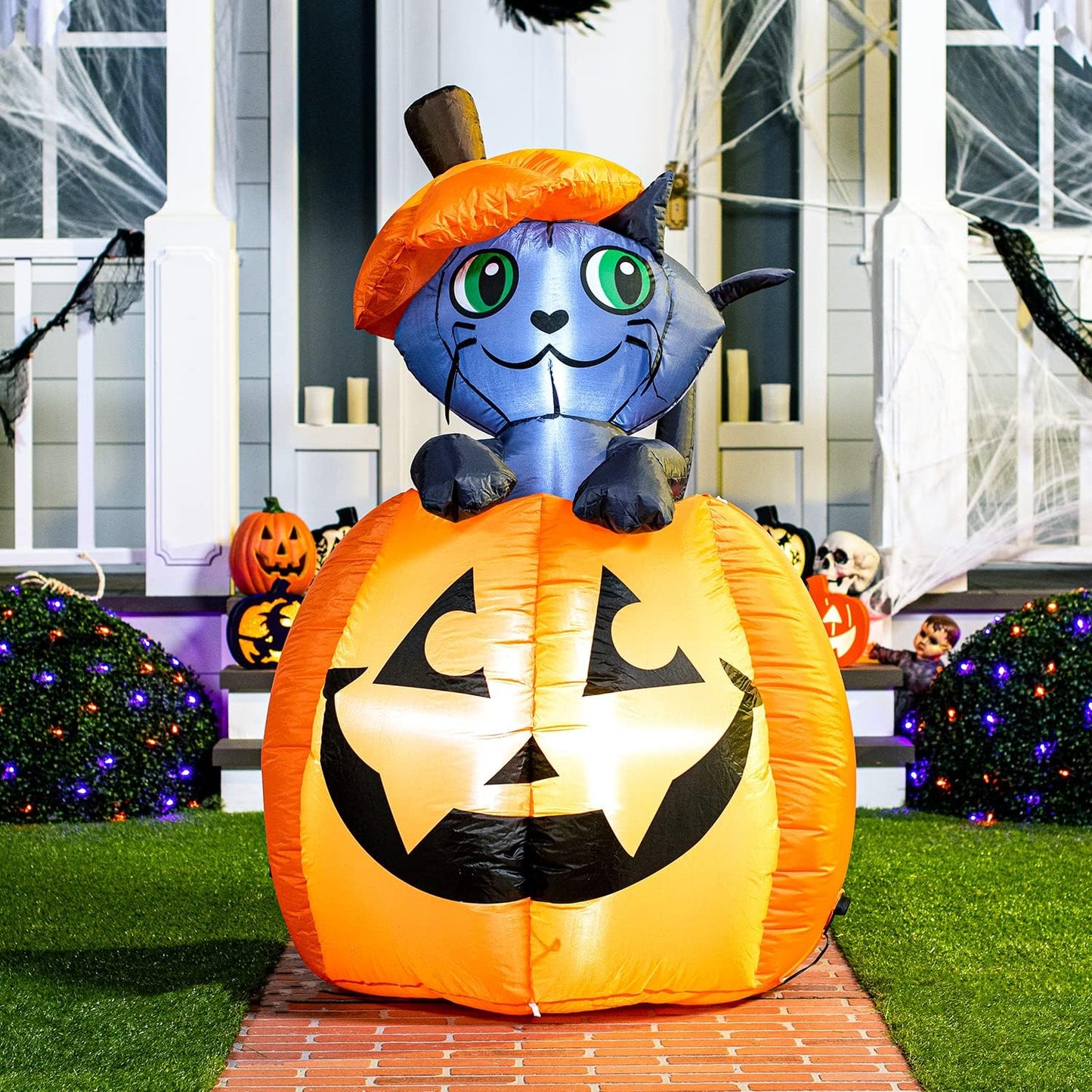 5FT Animated Halloween Cat Inflatable
