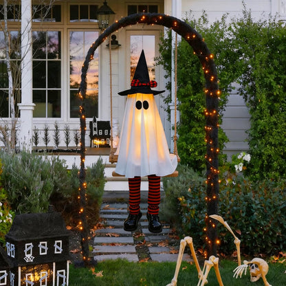 Light-Up Halloween Swing Ghost