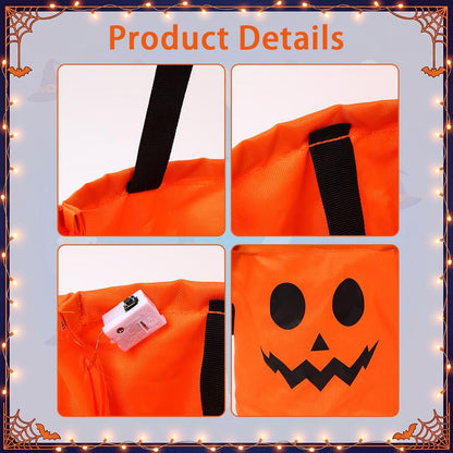 LED Halloween Trick-or-Treat Candy Bags – 4 Pack
