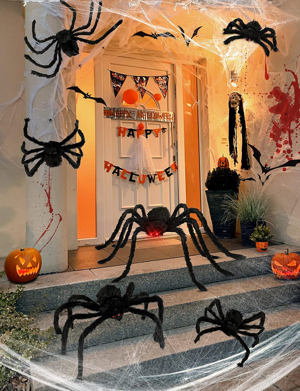 Giant Halloween Spider – Set of 6
