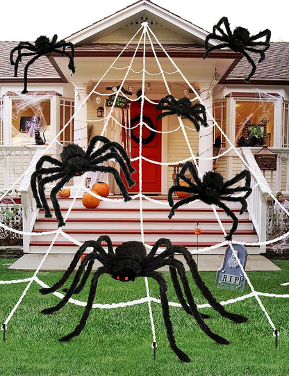 Giant Halloween Spider – Set of 6