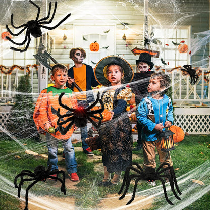 Giant Halloween Spider – Set of 6