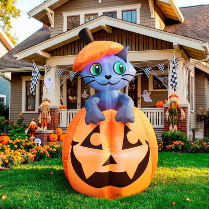 5FT Animated Halloween Cat Inflatable