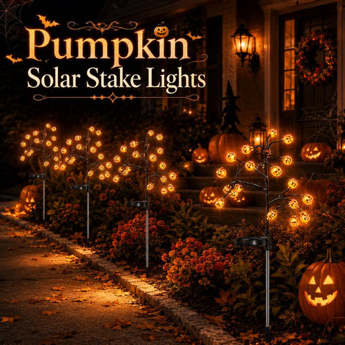 Pumpkin Solar Stake Lights – 2 Pack