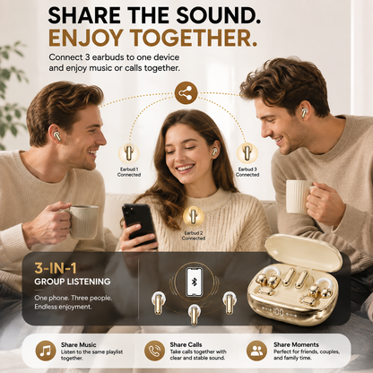 Ultra 6-in-1 Bluetooth Earphones & Integrated Power Bank