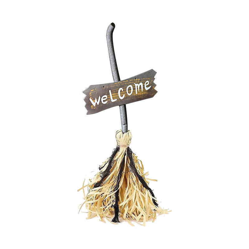 Dancing Witch Broom Decoration