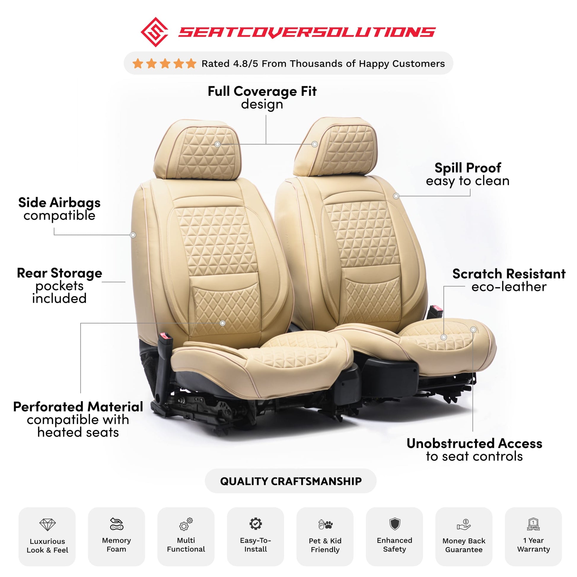 Luxury Seat Covers Kit