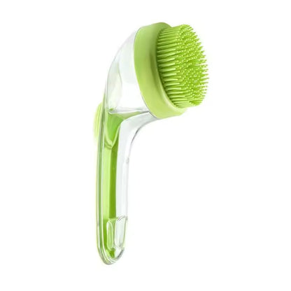 Pet Bath Brush with Shampoo Dispenser