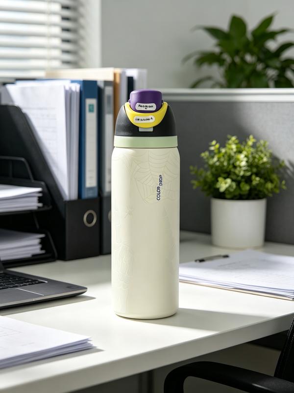 Glow-in-the-Dark Skeleton Insulated Water Bottle – 24 oz
