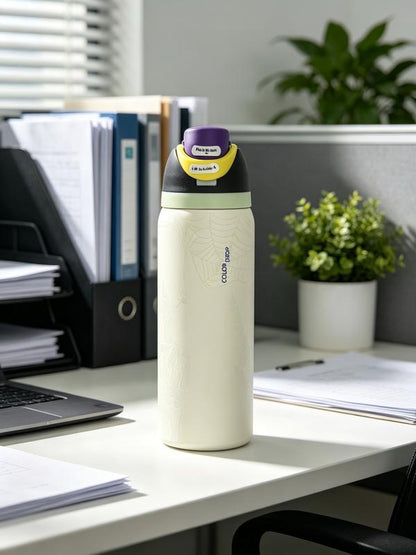 Glow-in-the-Dark Skeleton Insulated Water Bottle – 24 oz