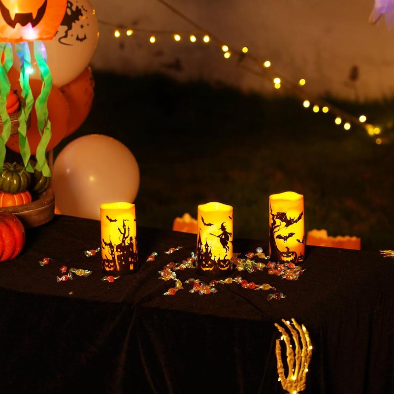 Halloween Flameless LED Candle Set of 3